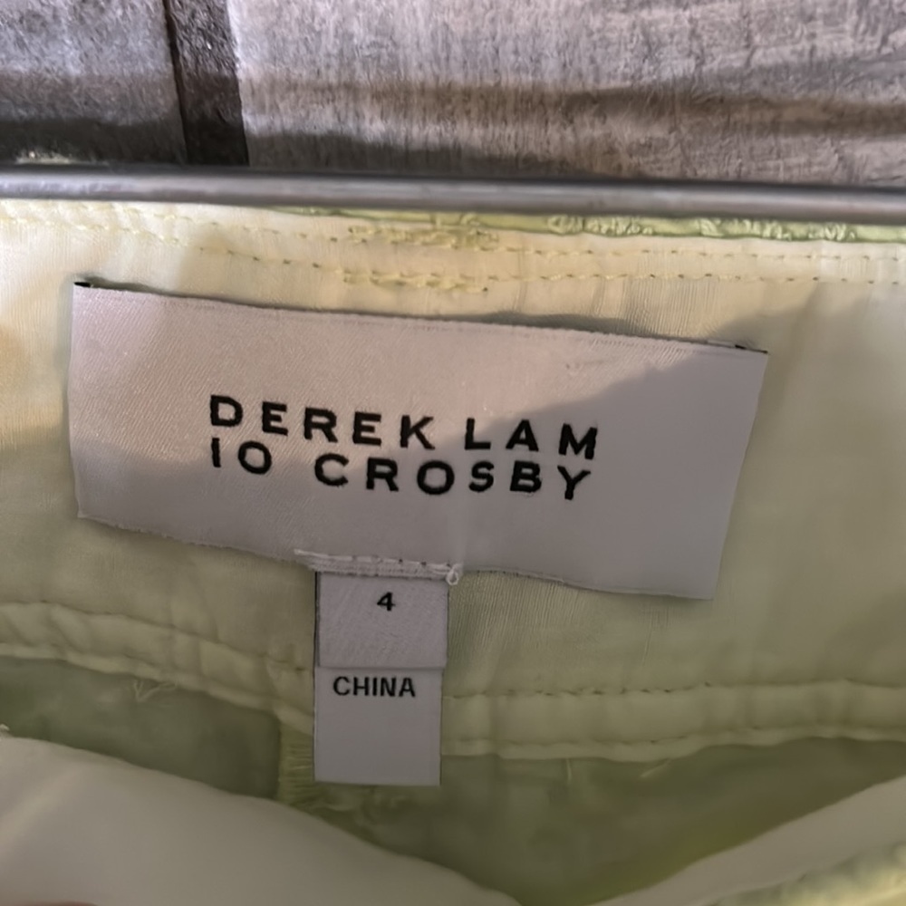 Derek Lam 10 Crosby eyelet cargo light green pants size 4 small women’s nwot - Picture 6 of 10